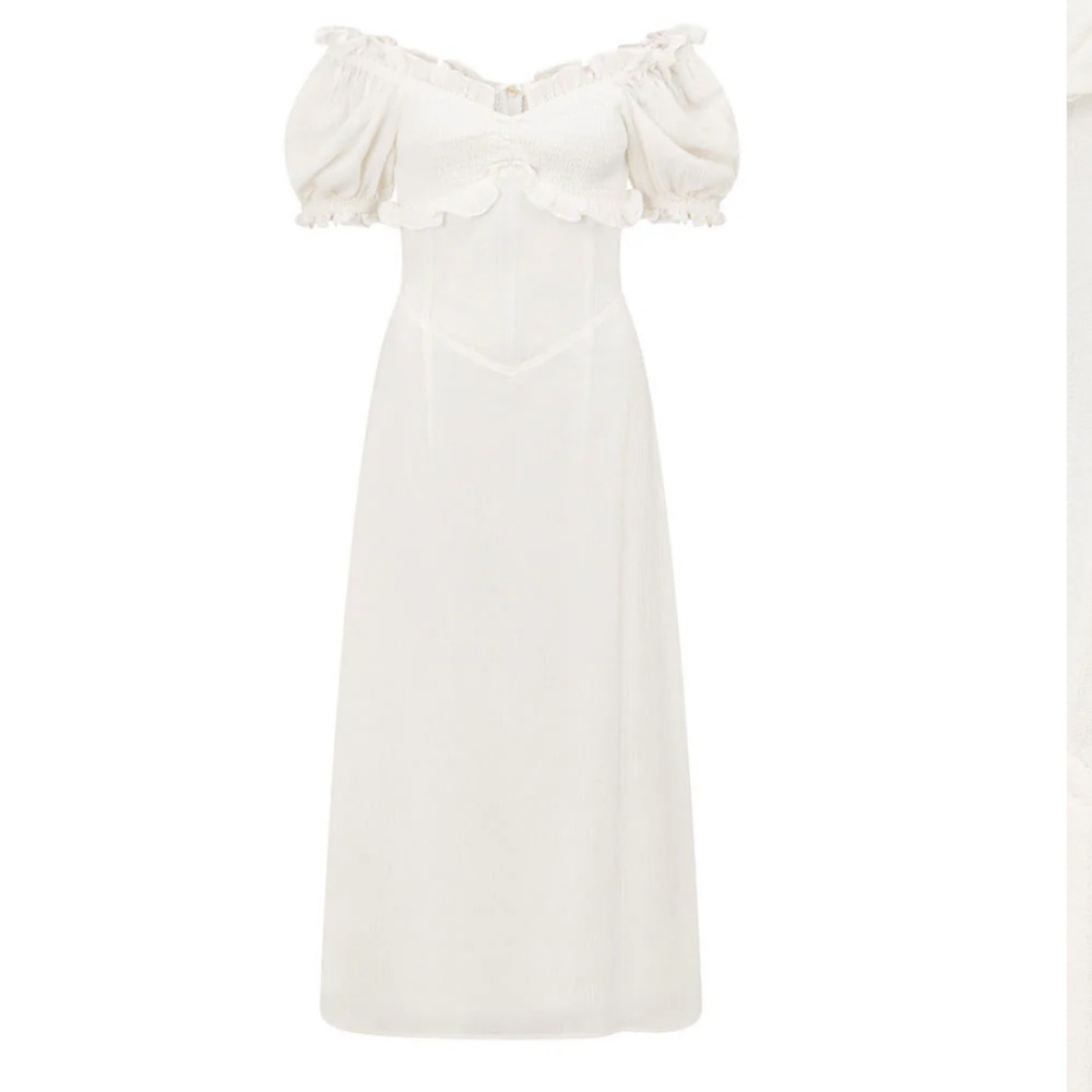 SABO Cotton Ruched Midi Dress - Elba Dress